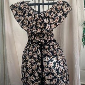 FOREVER 21 Sunflower Off-The-Shoulder, Mini, Sundress